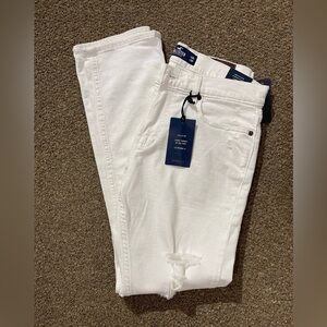 Hollister Skinny Fit Epic Flex White Distressed Jean NWT 29 X 30 Mid Rise
